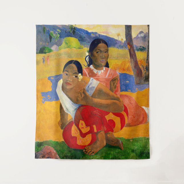 Paul Gauguin - Wann wirst du heiraten? Wandteppich (Vorderseite)