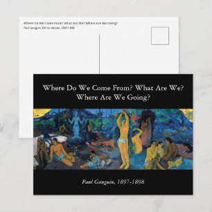 Paul Gauguin - Woher kommen wir? Postkarte