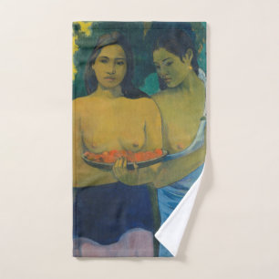 Paul Gauguin - Zwei Tahitianerinnen Badhandtuch Set