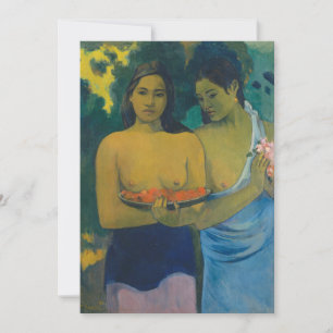 Paul Gauguin - Zwei Tahitianerinnen Dankeskarte