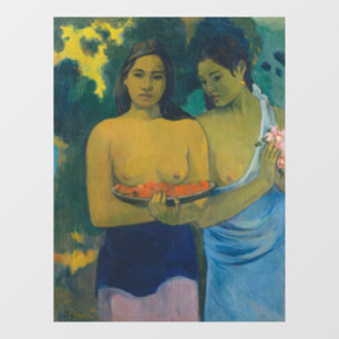 Paul Gauguin - Zwei Tahitianerinnen Fensteraufkleber