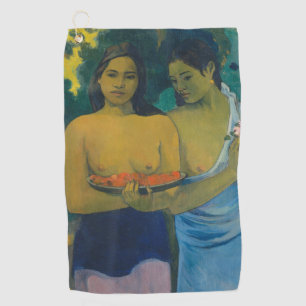 Paul Gauguin - Zwei Tahitianerinnen Golfhandtuch