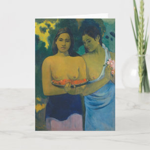 Paul Gauguin - Zwei Tahitianerinnen Karte