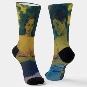 Paul Gauguin - Zwei Tahitianerinnen Socken
