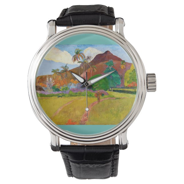 Paul Gauguins berühmtes Bild aus der Tahitianische Armbanduhr (Vorderseite)