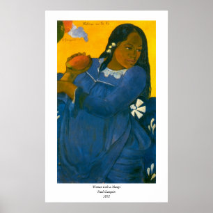 Paul Gauguins Frau mit einem Mango (1892) Poster