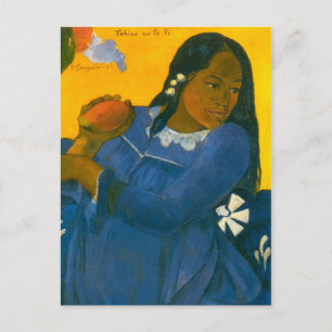 Paul Gauguins Frau mit einer Mango (1892) Postkarte