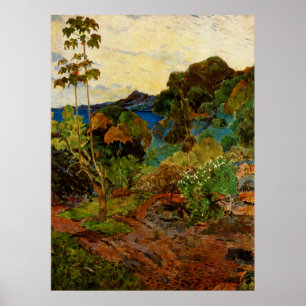 Paul Gauguins Martinique-Landschaft (1887) Poster