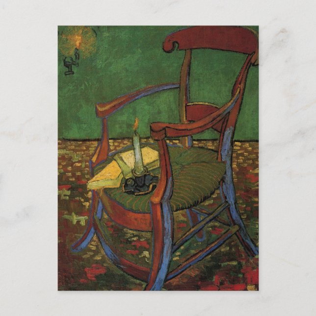 Paul Gauguins Sessel von Vincent van Gogh Postkarte (Vorderseite)