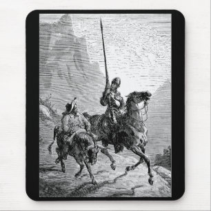 Paul Gustave Doré " don quijote and sancho panza " Mousepad