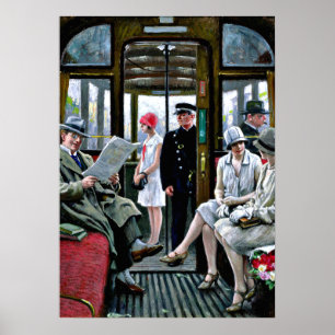 Paul-Gustave Fischer Kunst - Kopenhagener Straßenb Poster