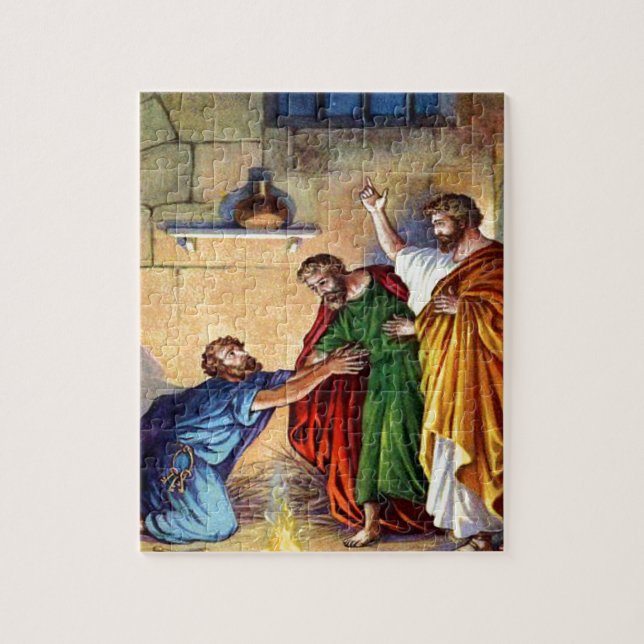 Paul im Gefängnis am philippi Puzzlespiel-Entwurf (Vertikal)
