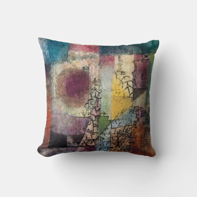 Paul Klee Abstract Art Cubism  Kissen (Vorderseite)