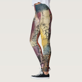 Paul Klee Abstract Art Cubism  Leggings