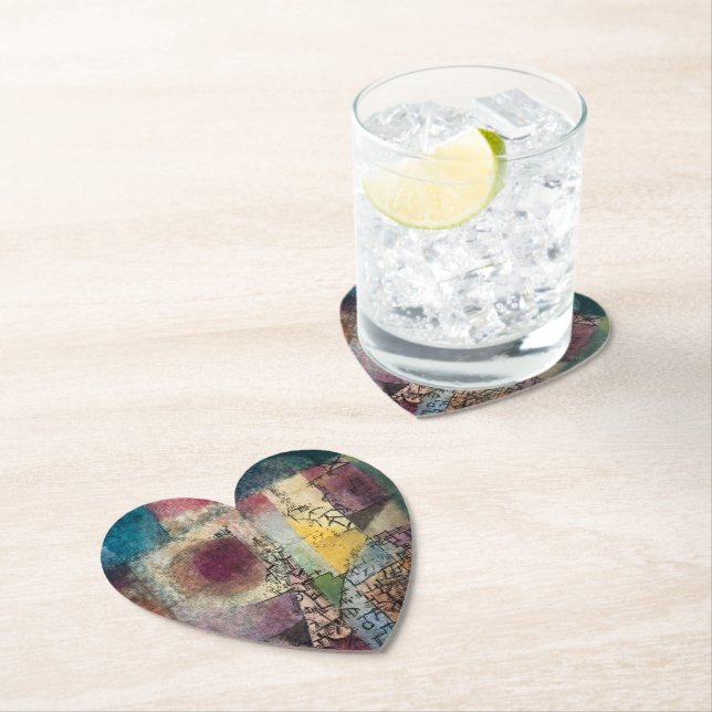 Paul Klee Abstract Art Cubism  Untersetzer (Vor Ort)