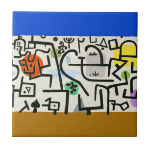 Paul Klee Abstrakt Expressionist Rich Harbour Fliese