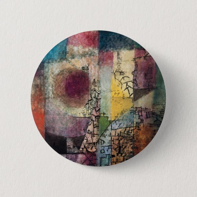 Paul Klee Abstrakte Kunst Kubismus  Button (Vorderseite)