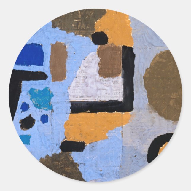 Paul Klee Abstrakte Malerei Moderne Kunst Runder Aufkleber (Vorderseite)
