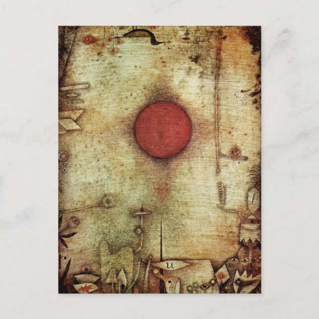 Paul Klee Ad Marginem Painting Feiertagspostkarte (Vorderseite)