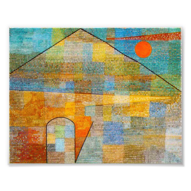 Paul Klee Ad Parnassum Print Fotodruck (Vorne)