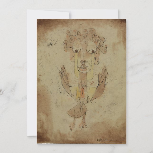 Paul Klee - Angelus Novus Einladung (Vorderseite)