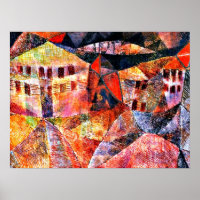 Paul Klee art: Das Hotel, berühmtes Bild,