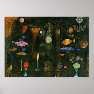 Paul Klee art: Fischmagie, berühmtes Klee-Gemälde Poster