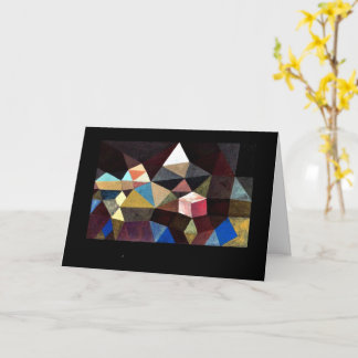 Paul Klee art - Kristalllandschaft Karte