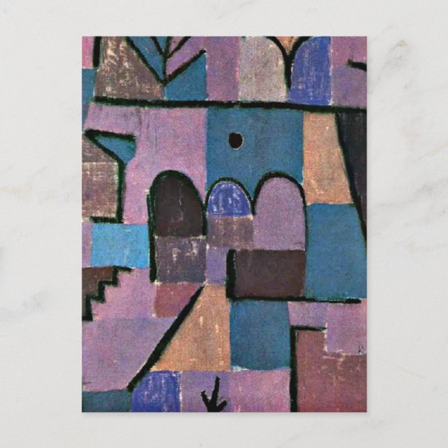 Paul Klee art: Orientalischer Garten Postkarte (Vorderseite)
