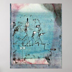 Paul Klee art, Twitter Machine Poster