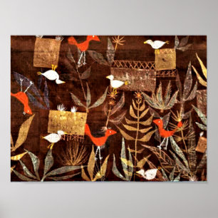 Paul Klee artwork, Bird Garden Poster