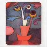 Paul Klee, Autumn Flower, Mousepad<br><div class="desc">Autumn Flower,  abstract artwork by Paul Klee.</div>