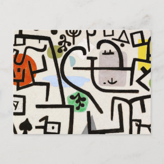Paul Klee, Bauhaus Abstract Art Postkarte