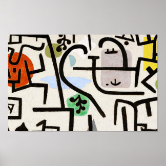 Paul Klee, Bauhaus Abstrakte Kunst Poster