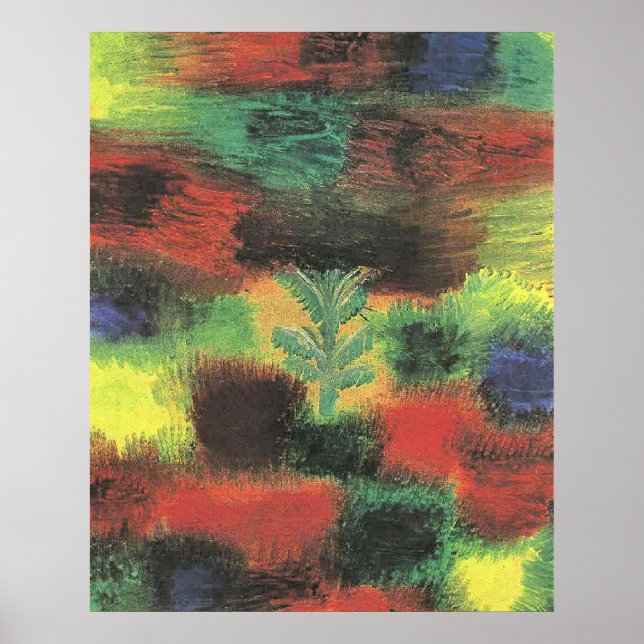 Paul Klee - Bäumchen im Gebüsch Poster (Vorne)