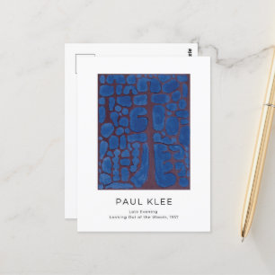 Paul Klee, Blaue moderne abstrakte Kunst Postkarte
