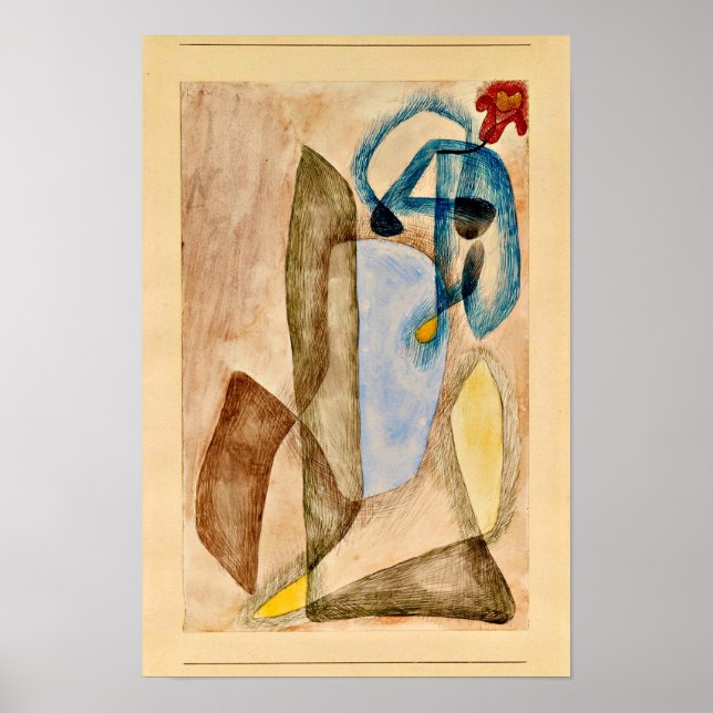 Paul Klee - Blume im März,  Poster (Vorne)