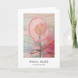 Paul Klee, Blütezeit (1934), Moderne Abstrakte Kun Karte