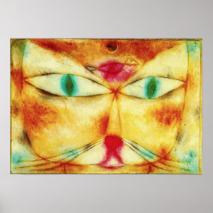 Paul Klee Cat and Bird Poster