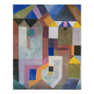 Paul Klee Colorful Architecture Poster