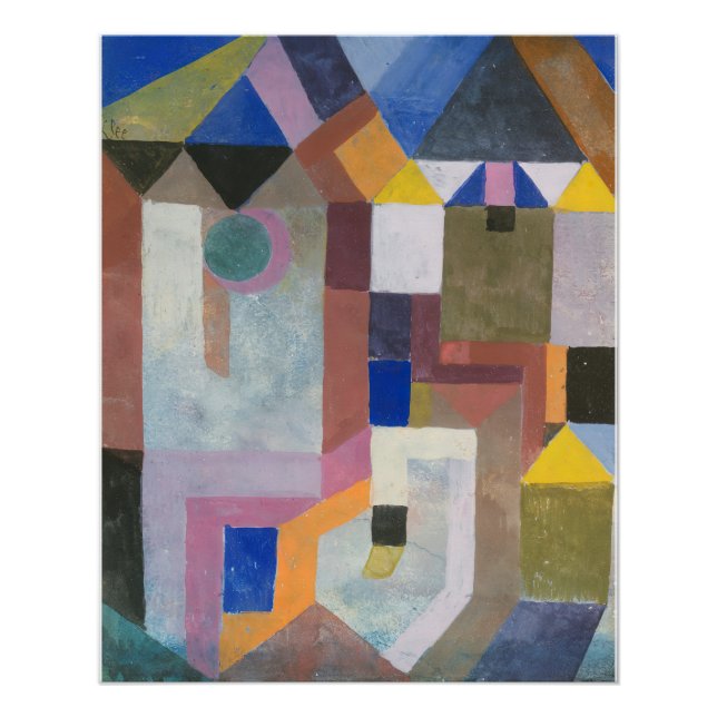 Paul Klee Colorful Architecture Poster (Vorderseite)