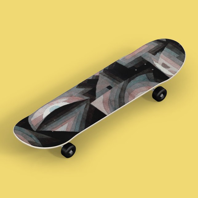 Paul Klee Coole Vintage Abstrakte Kunst Skateboard (Von Creator hochgeladen)