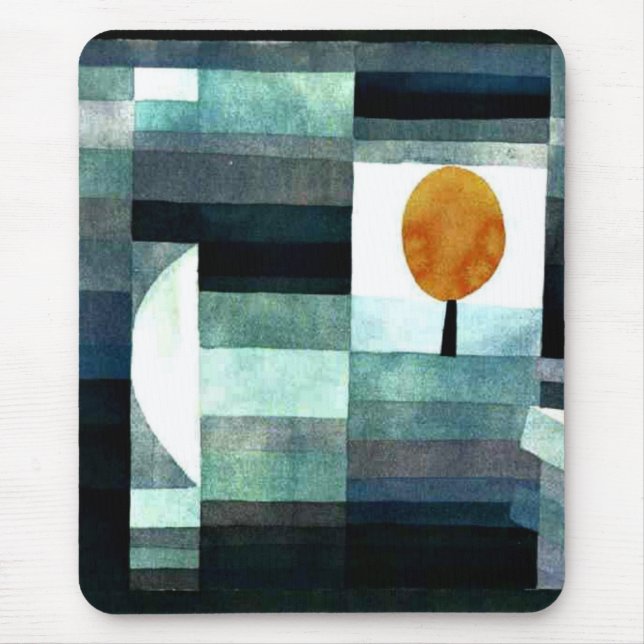 Paul Klee - Der Gesandte des Herbstes Mousepad (Vorne)