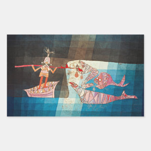 Paul Klee, Die Seefahrer, Rechteckiger Aufkleber