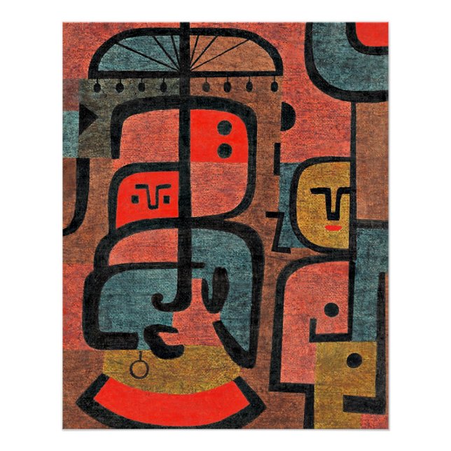 Paul Klee - Exoten Poster (Vorderseite)