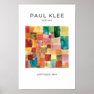 Paul Klee, farbiges Abstraktes Kunstposter der Mod Poster