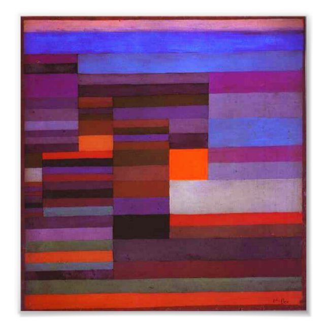 Paul Klee Feuer im Abend Print Fotodruck (Vorne)