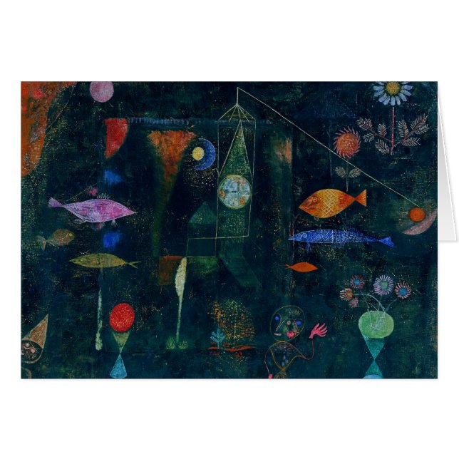 Paul Klee Fish Magic Abstrakte Malerei Grafik (Vorderseite (Horizontal))