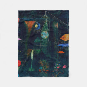 Paul Klee Fish Magic Abstrakte Malerei Grafik Kuns Fleecedecke