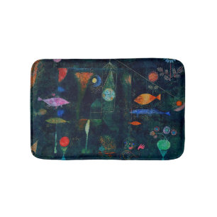 Paul Klee Fish Magic Abstrakte Malerei Grafische K Badematte